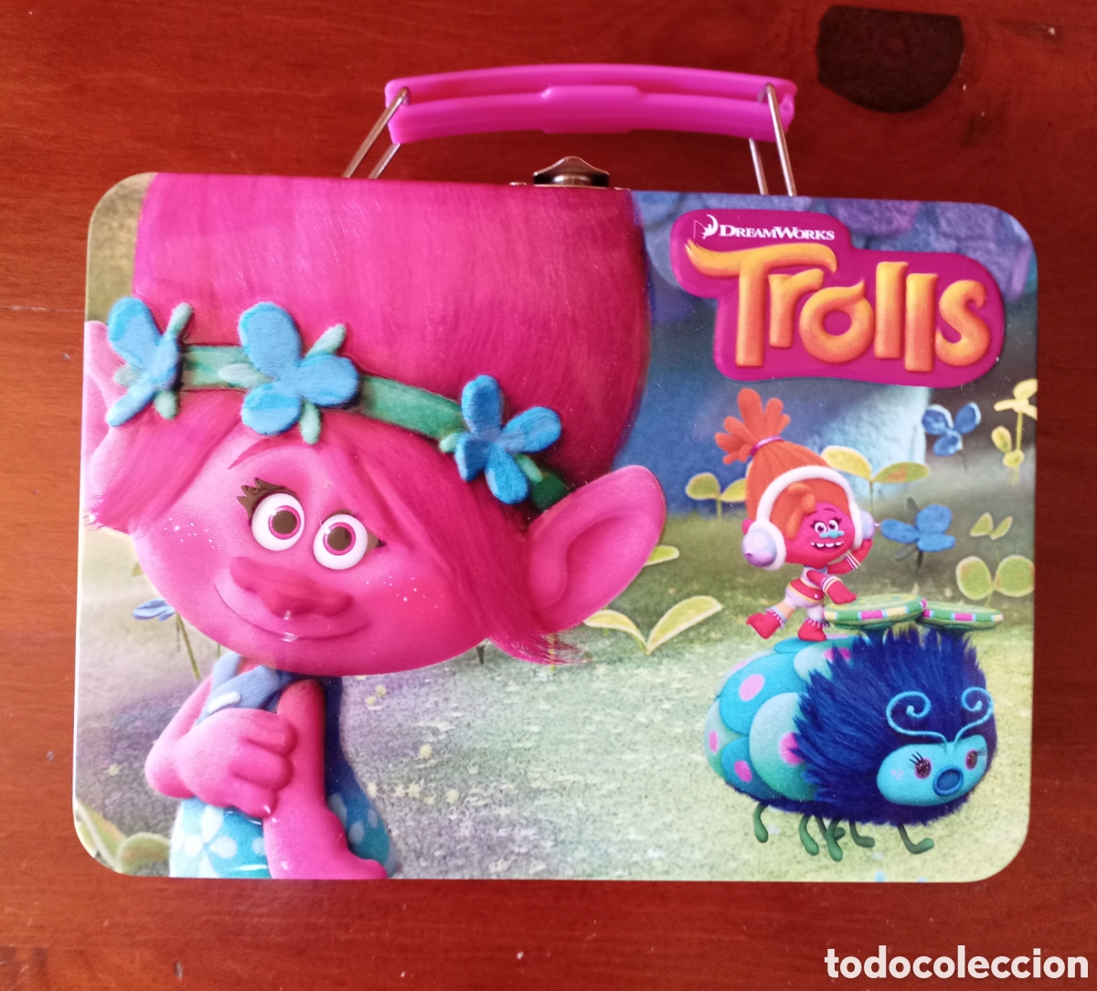 Coleccionismo: Caja met&aacute;lica trolls DreamWorks