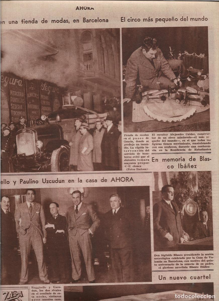 Coleccionismo: A&Ntilde;O 1933 RECORTE PRENSA EL CIRCO MAS PEQUE&Ntilde;O DEL MUNDO MINIATURA OBRA ESCULTOR ALEJANDRO CALDER