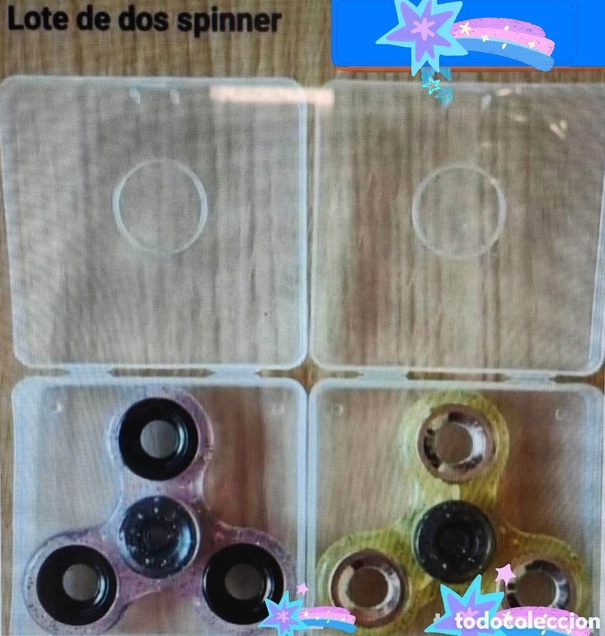 Coleccionismo: :::: AB20 - LOTE DE DOS SPINERS EN CAJITA TRANSPARENTE