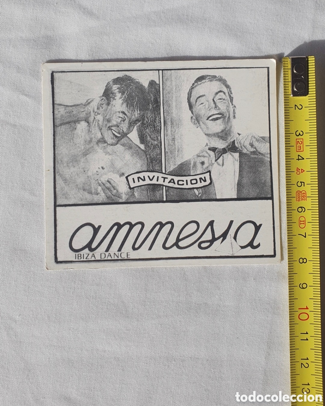 Coleccionismo: Invitaci&oacute;n Vintage Coleccionable - Amnesia Ibiza Dance (A&ntilde;os 80/90)