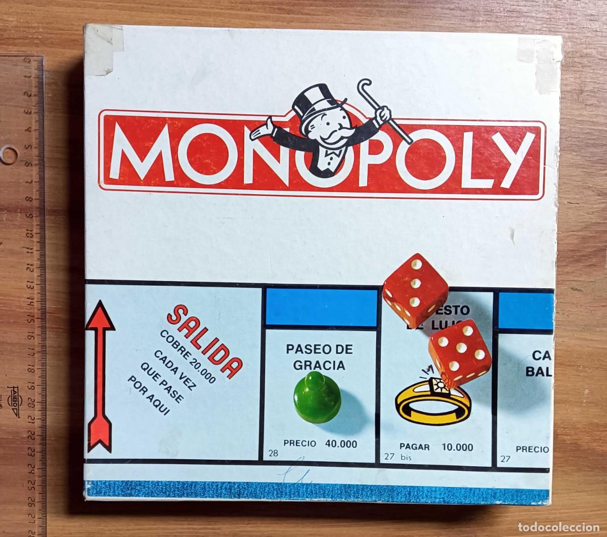 Coleccionismo: MONOPOLY EDICI&Oacute;N BARCELONA - BORRAS - TABLERO Y FICHAS EN PESETAS - A&Ntilde;OS 80/90 - VINTAGE