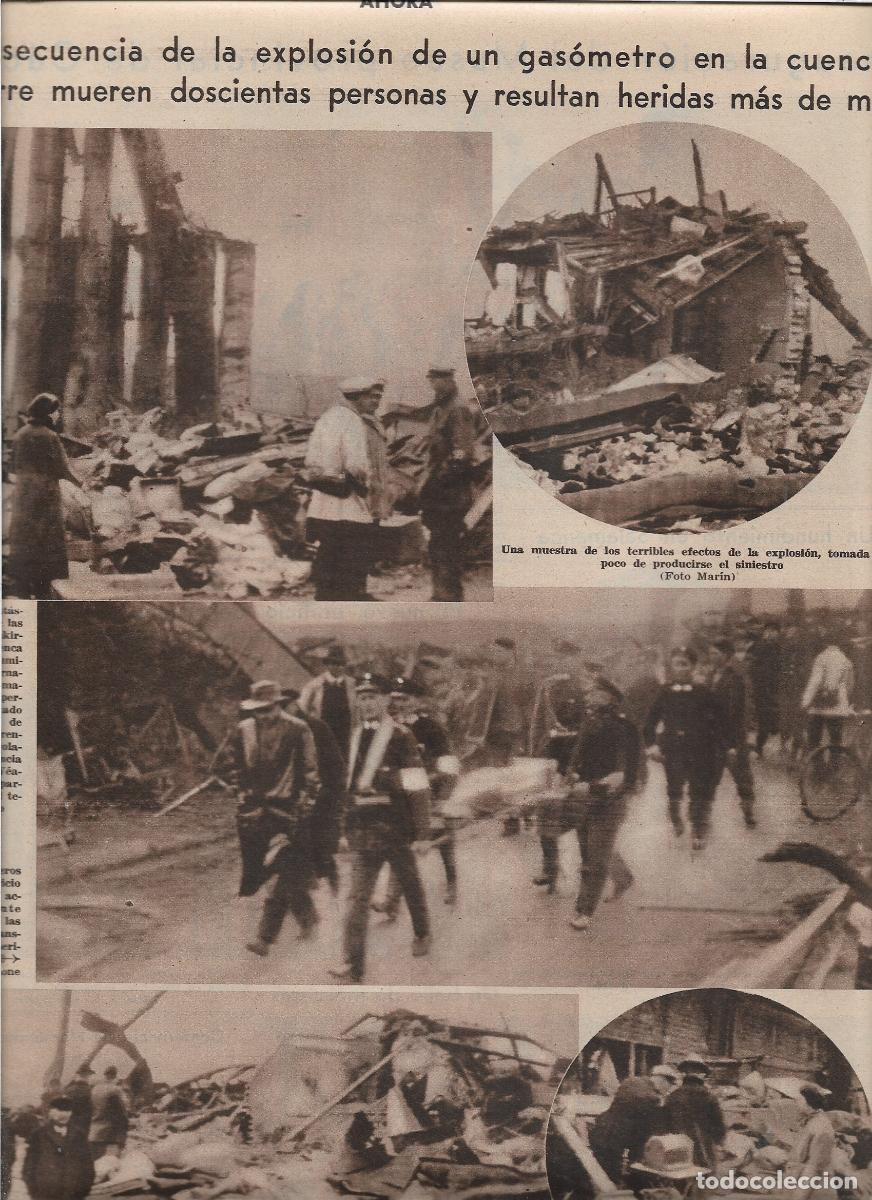 Coleccionismo: A&Ntilde;O 1933 RECORTE PRENSA EXPLOSION DE UN GASOMETRO MINAS NEUNKIRCHEN CUENCA DEL SARRE 200 MUERTOS