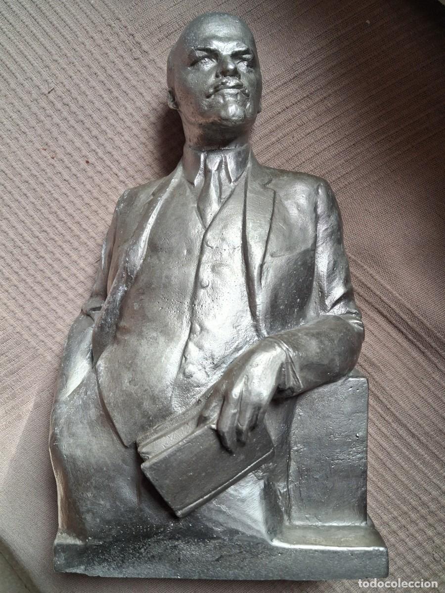 Coleccionismo: figura calamita hueca. vladimir ulianovich lenin. 1,935 kg, altura 30 cm. URSS 1986. nunca en tc