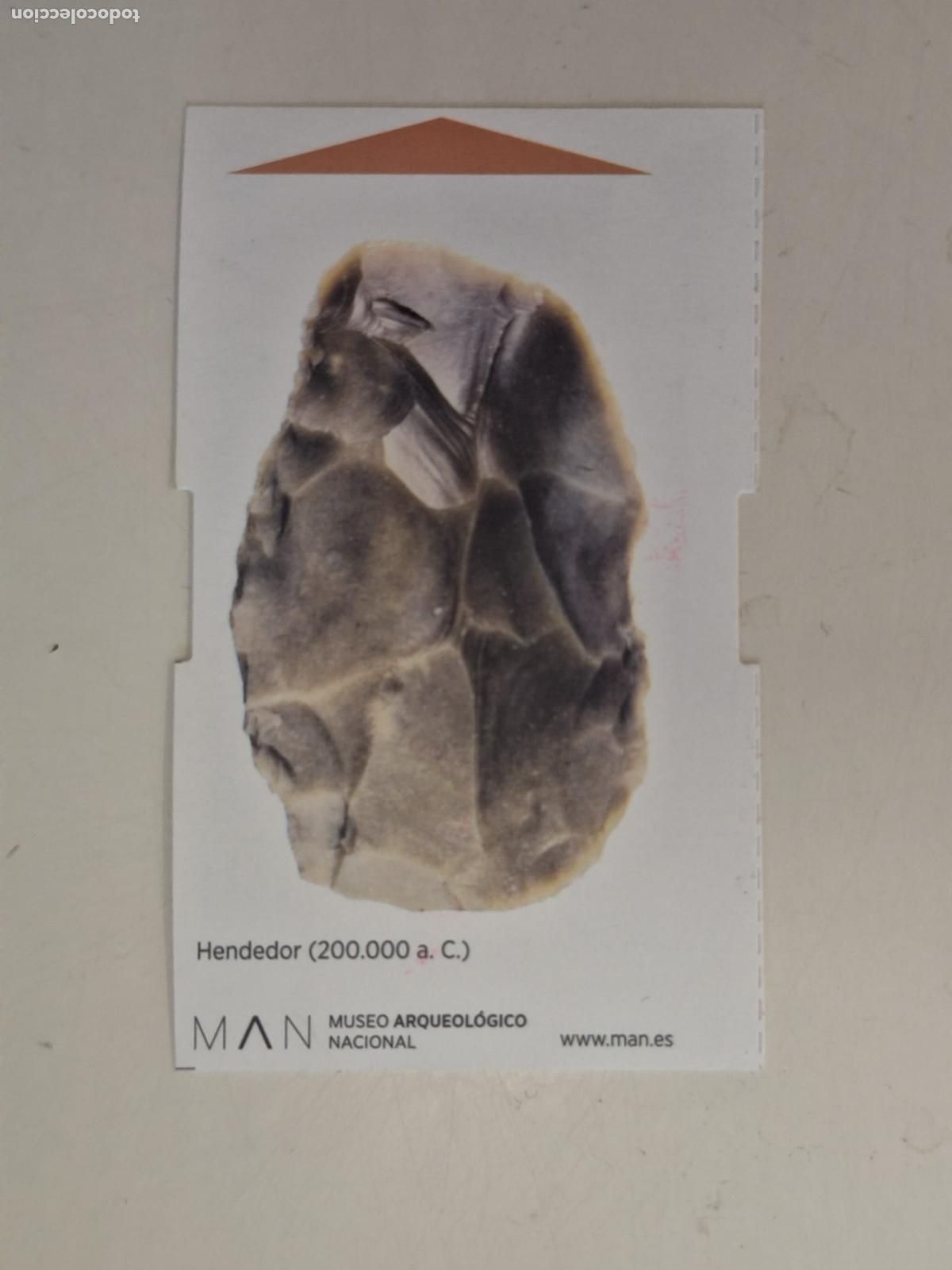 Coleccionismo: Entrada Museo Arqueol&oacute;gico Nacional Hendedor Achelense MAN Prehistoria Madrid