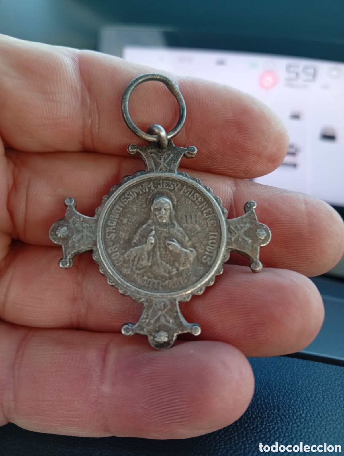 Coleccionismo: Pectoral cross Montmartre year 1930.