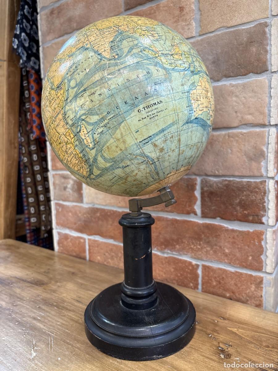Coleccionismo: Globo terr&aacute;queo antiguo G. Thomas Par&iacute;s - Foto 3