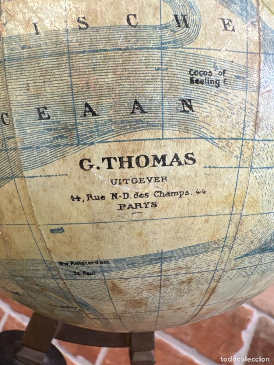 Coleccionismo: Globo terr&aacute;queo antiguo G. Thomas Par&iacute;s - Foto 4