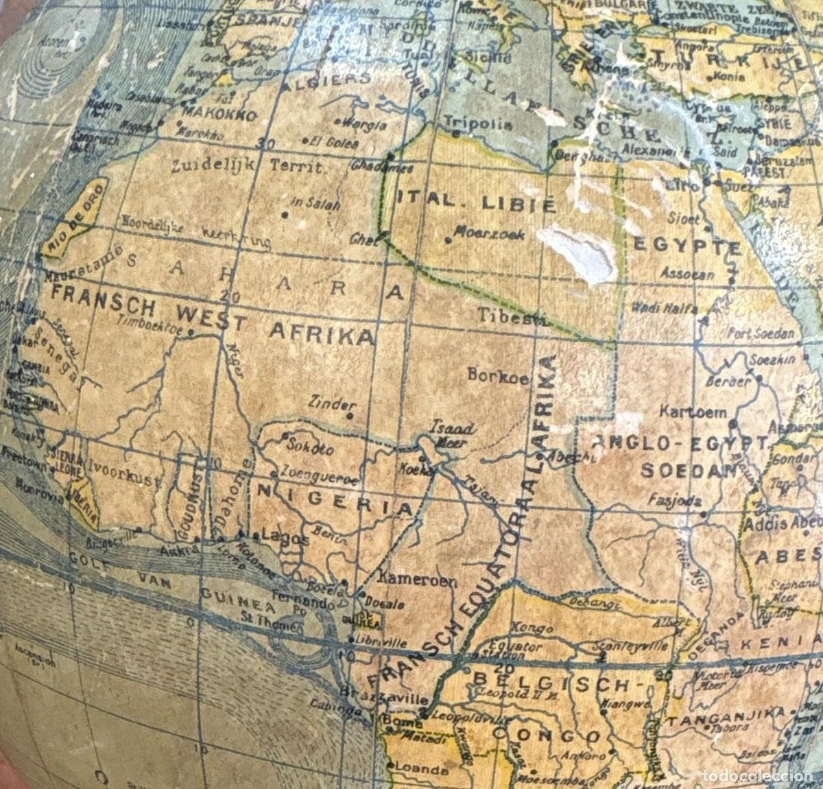 Coleccionismo: Globo terr&aacute;queo antiguo G. Thomas Par&iacute;s - Foto 8
