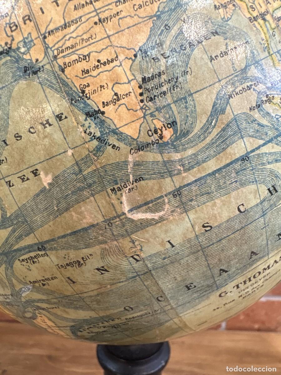 Coleccionismo: Globo terr&aacute;queo antiguo G. Thomas Par&iacute;s - Foto 9