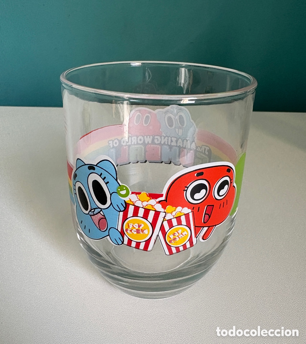 Coleccionismo: (L*060*) Vaso Nocilla El Asombroso Mundo de Gumball (Cartoon Network 2014) &ndash; Colecci&oacute;n