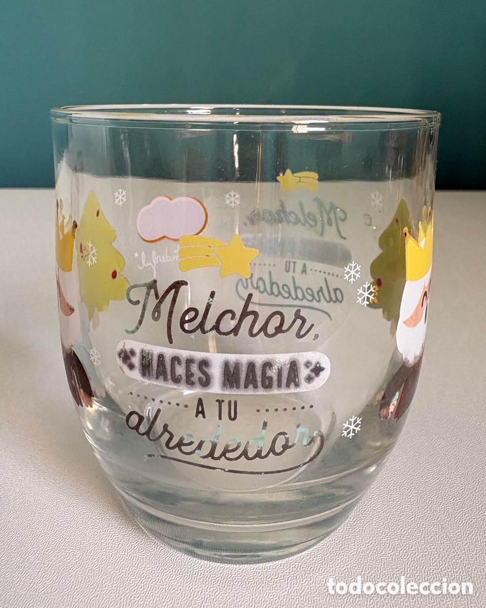 Coleccionismo: (L*063*) Vaso Nocilla Mr. Wonderful Navide&ntilde;o &ndash; Melchor (Colecci&oacute;n)