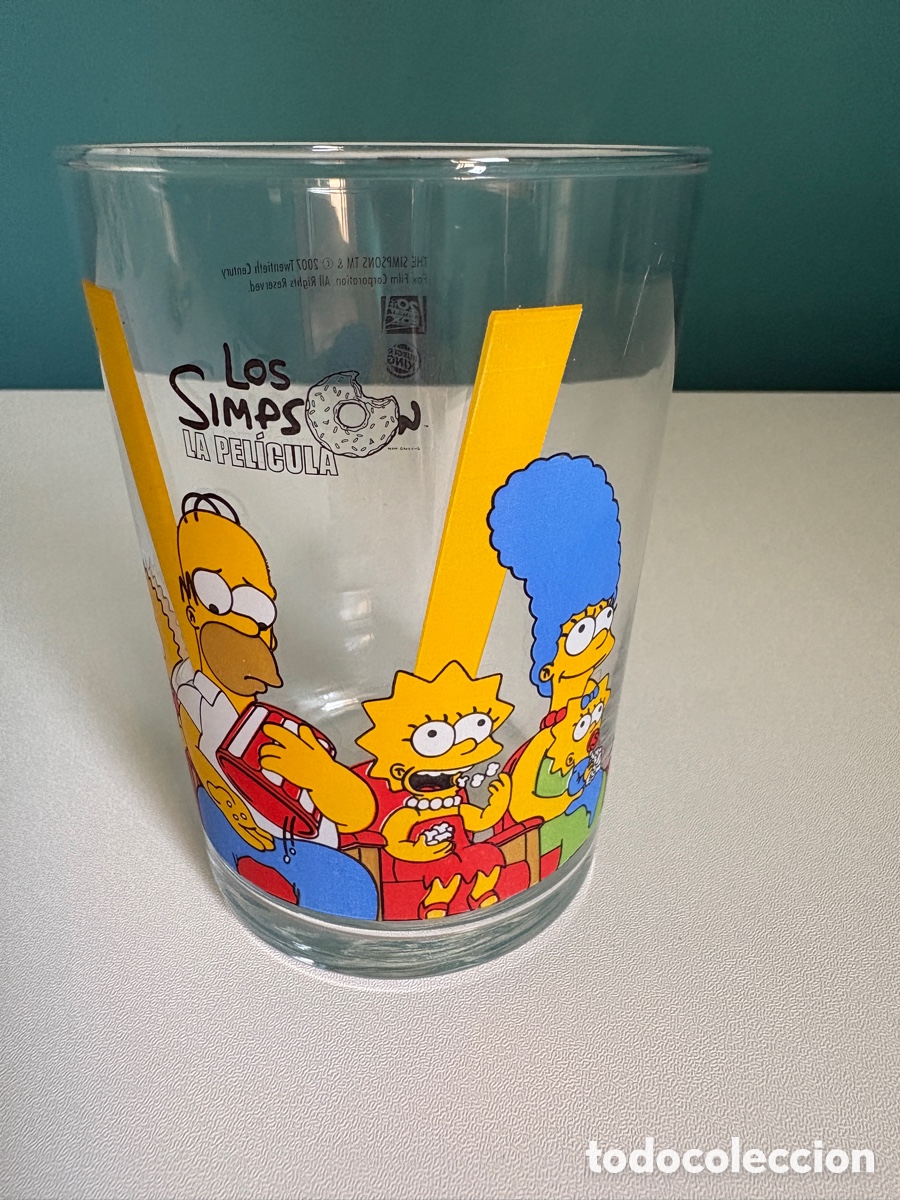 Coleccionismo: (L*064*) Vaso Los Simpson La Pel&iacute;cula (Burger King 2007) &ndash; Colecci&oacute;n