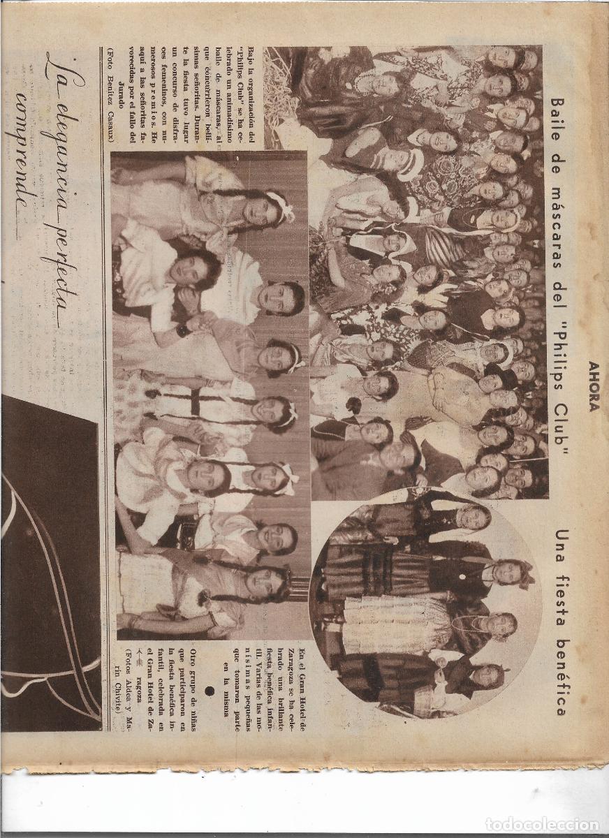 Coleccionismo: A&Ntilde;O 1933 RECORTE PRENSA BAILE DE MASCARAS EN EL PHILIPS CLUB CONCURSO DISFRACES FEMENINOS