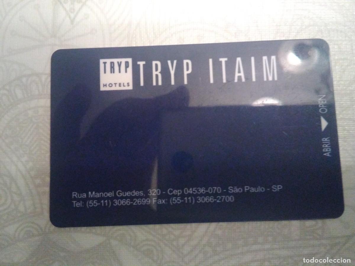 Coleccionismo: Tarjeta hotel TRYP S&atilde;o Paulo