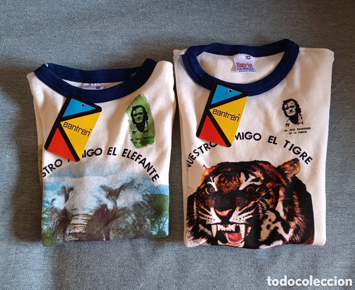 Sammeln: 2 Camisetas FELIZ RODRIGUEZ DE LA FUENTE. A&ntilde;os 70