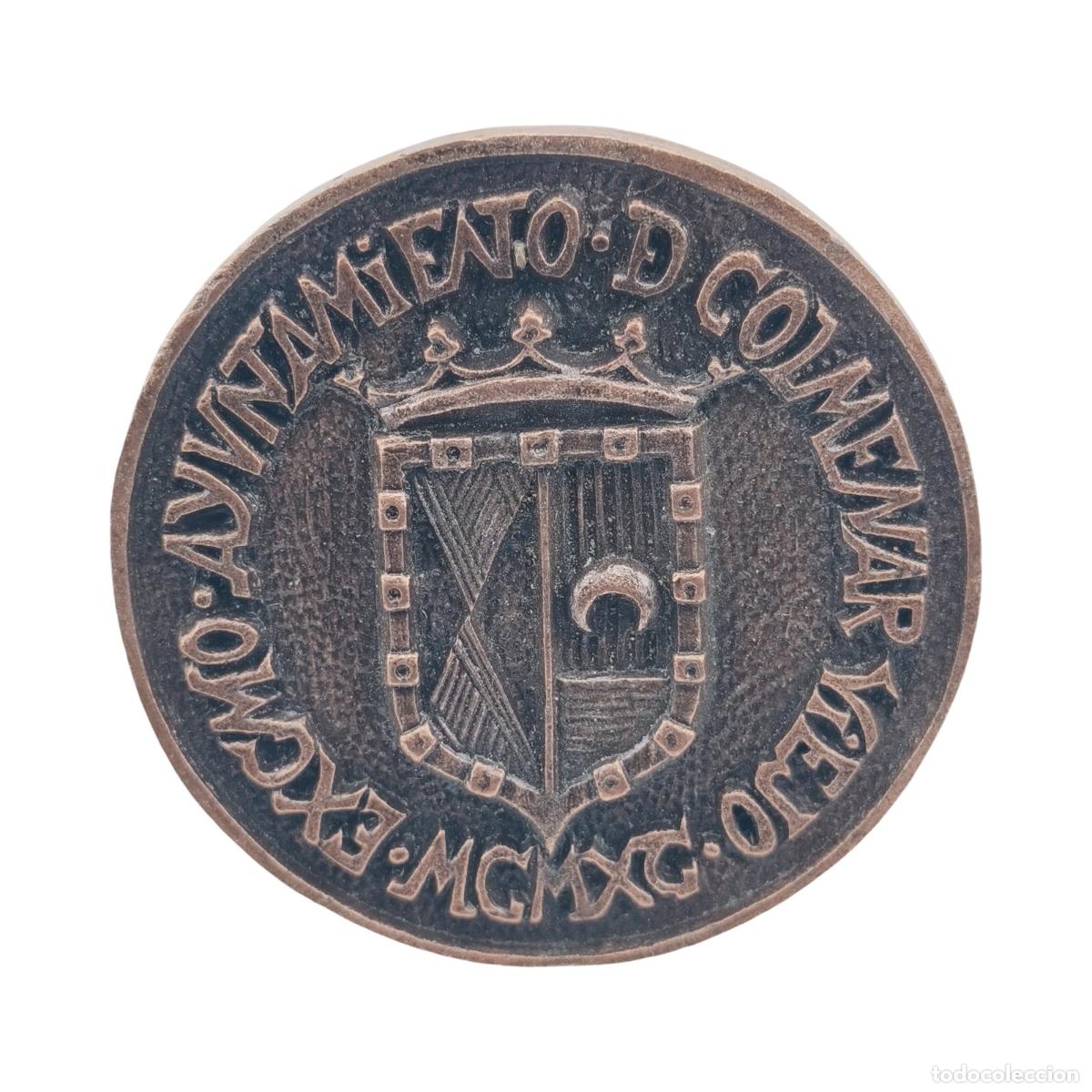 Collectionnisme: MEDALLA MILITAR Y MUNICIPAL BRONCE - ENTREGA BANDERA A AGRUPACI&Oacute;N LOG&Iacute;STICA N&ordm; 1 / AYUNTAMIENTO DE C