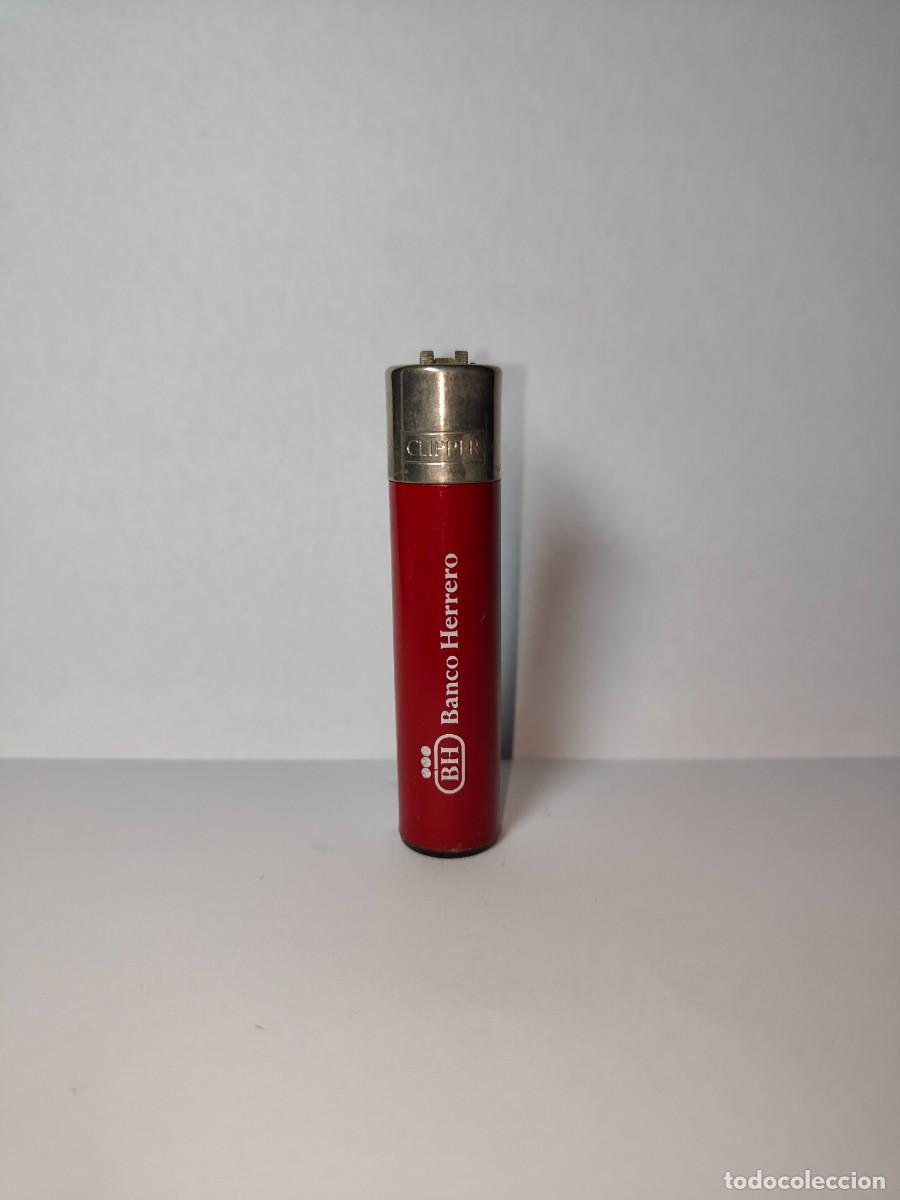 Coleccionismo: Clipper Banco Herrero Publicidad Black Pin Vintage
