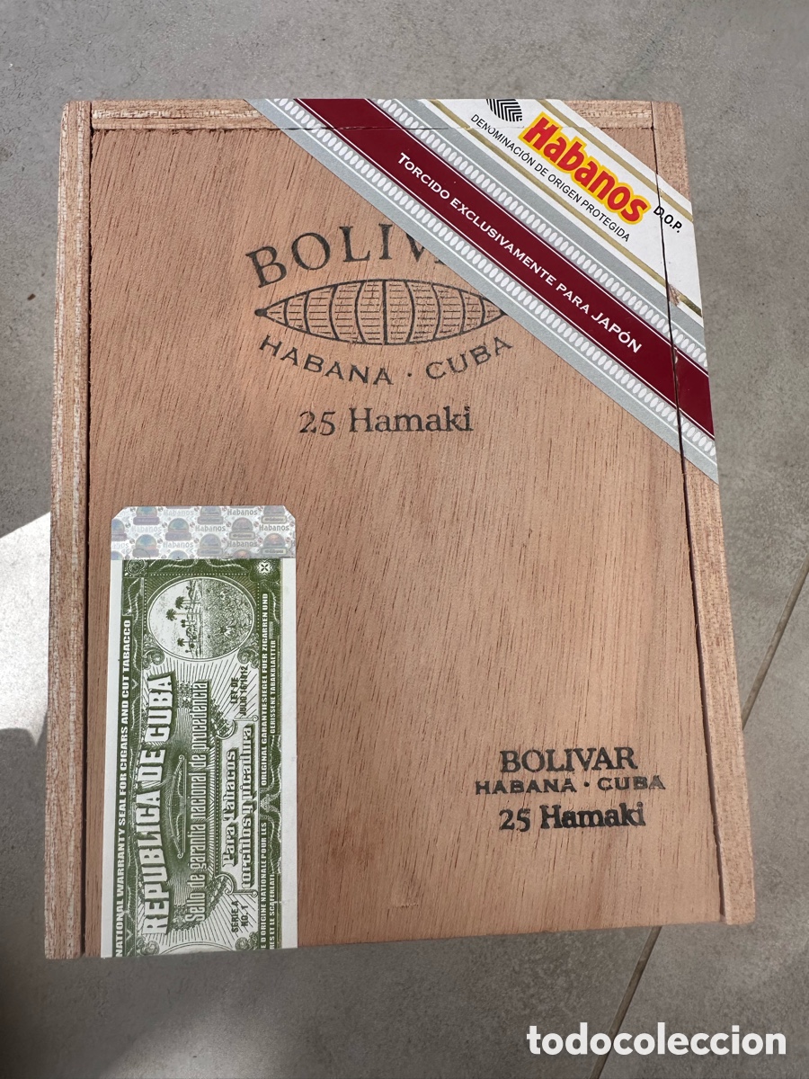Coleccionismo: Cuban Cigar box Bolivar Hamaki Japan edition Japon Cuba regional habanos Cohiba