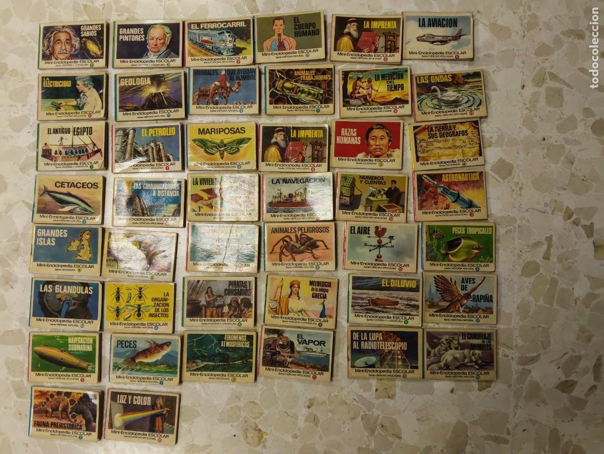 Coleccionismo: 44 LIBRITOS MINI ENCICLOPEDIA ESCOLAR - EDITORIAL BRUGUERA - A&Ntilde;OS 70