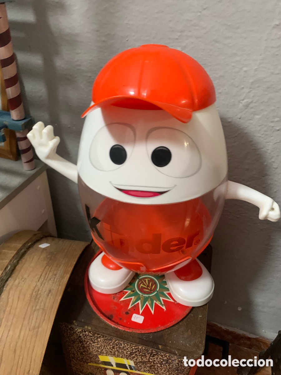 Coleccionismo: MU&Ntilde;ECO FIGURA EXPOSITOR HUEVOS KINDER KINDERINO 44 CMS