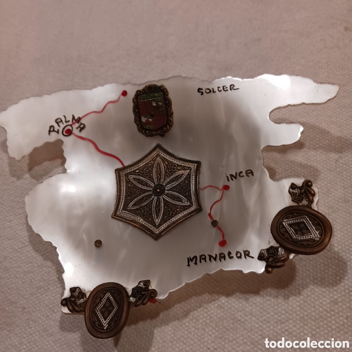 Coleccionismo: Cenicero en forma de mapa de Mallorca - Foto 1