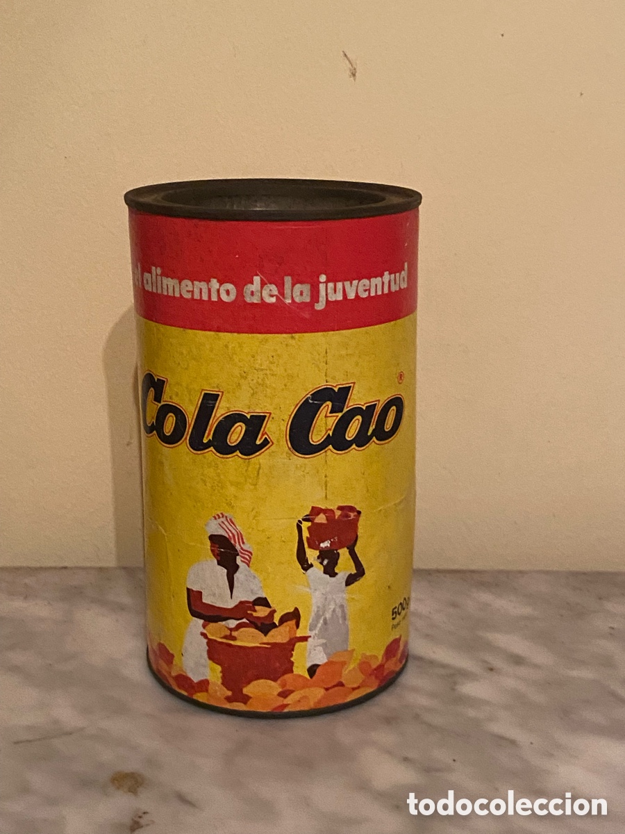 Coleccionismo: Bote antiguo de Cola Cao (500 g) &ndash; A&ntilde;os 60/70 &ndash; Nutrexpa vintage