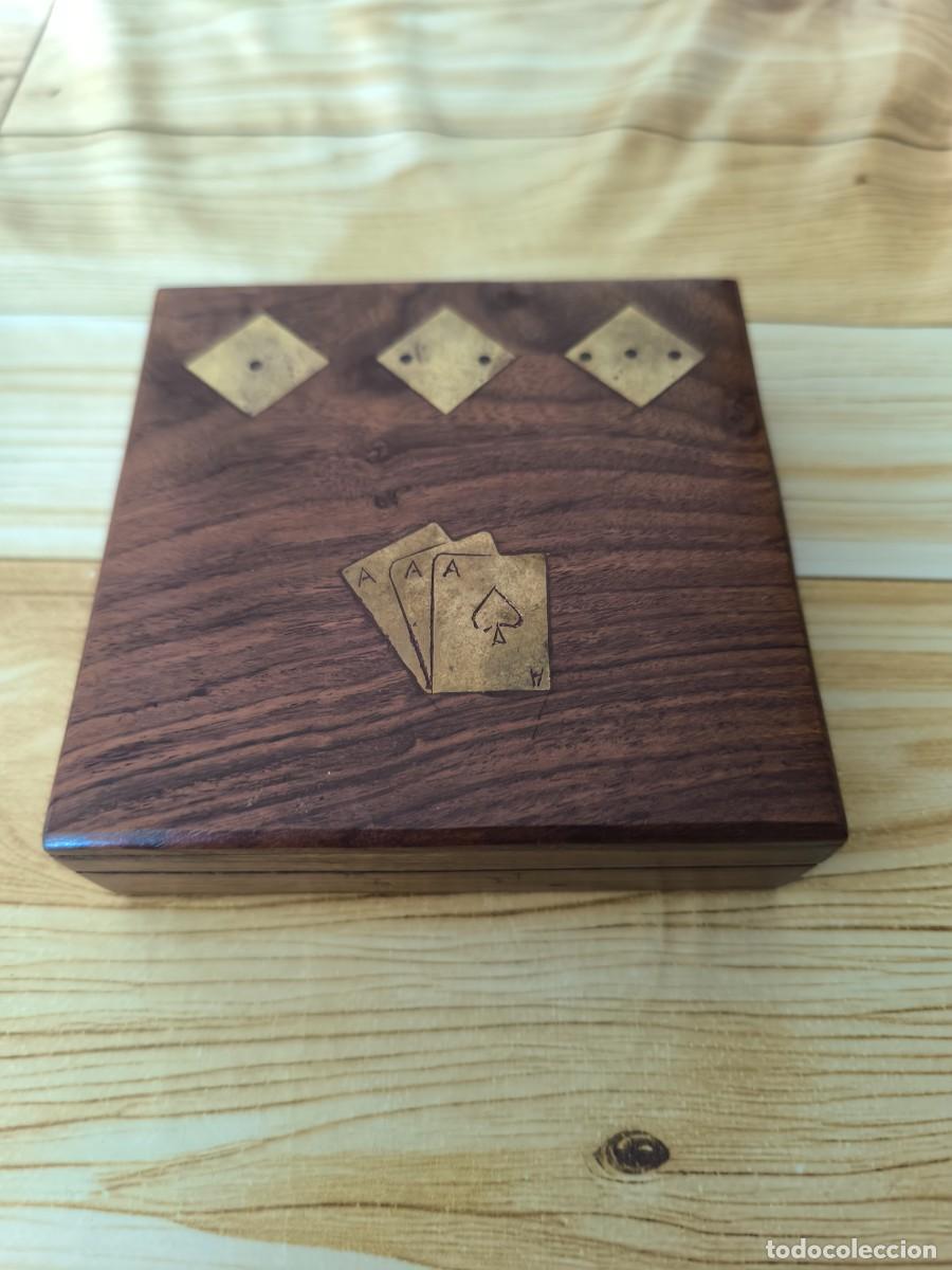Coleccionismo: Estuche De Madera Con Baraja Importado de URUGUAY - Foto 2