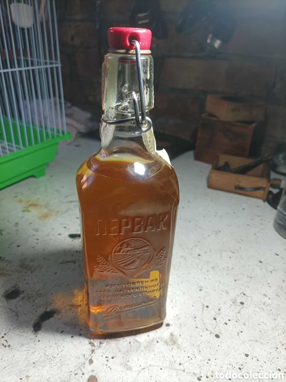 Coleccionismo: Botella vodka miel pimienta ucrania - Foto 2