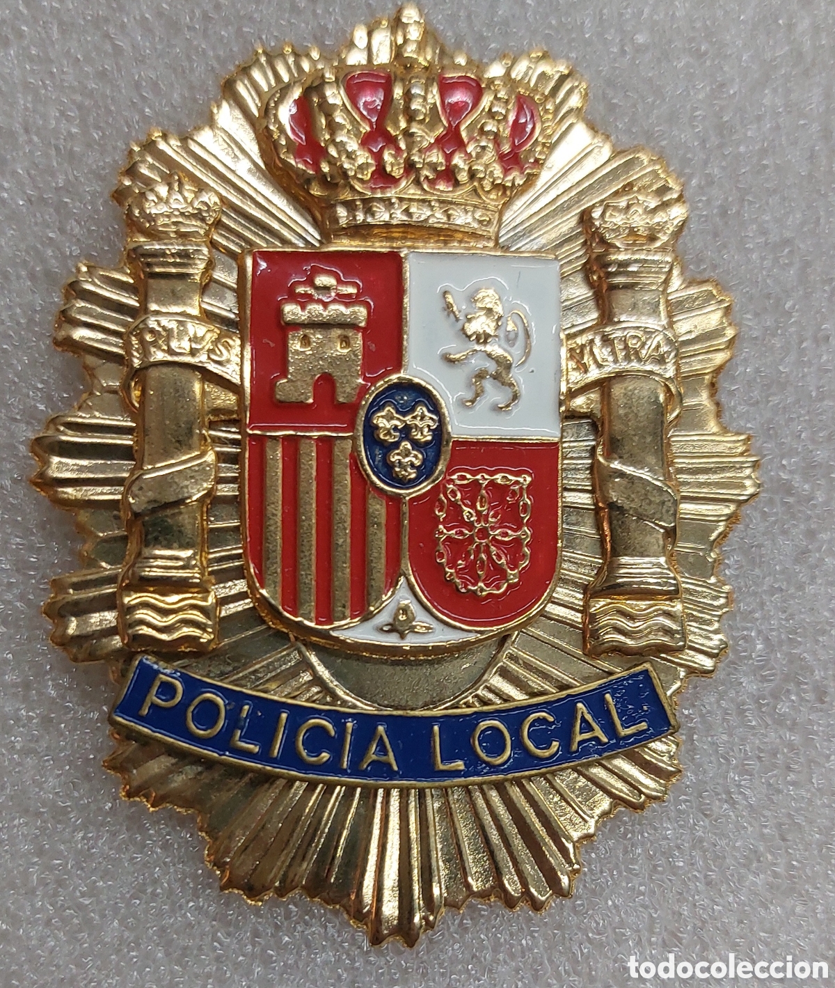 Coleccionismo: Placa cartera policia local. - Foto 1