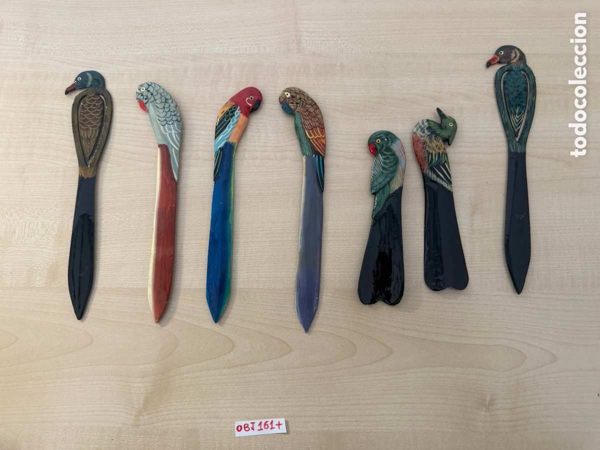 Coleccionismo: Lote de abrecartas de madera