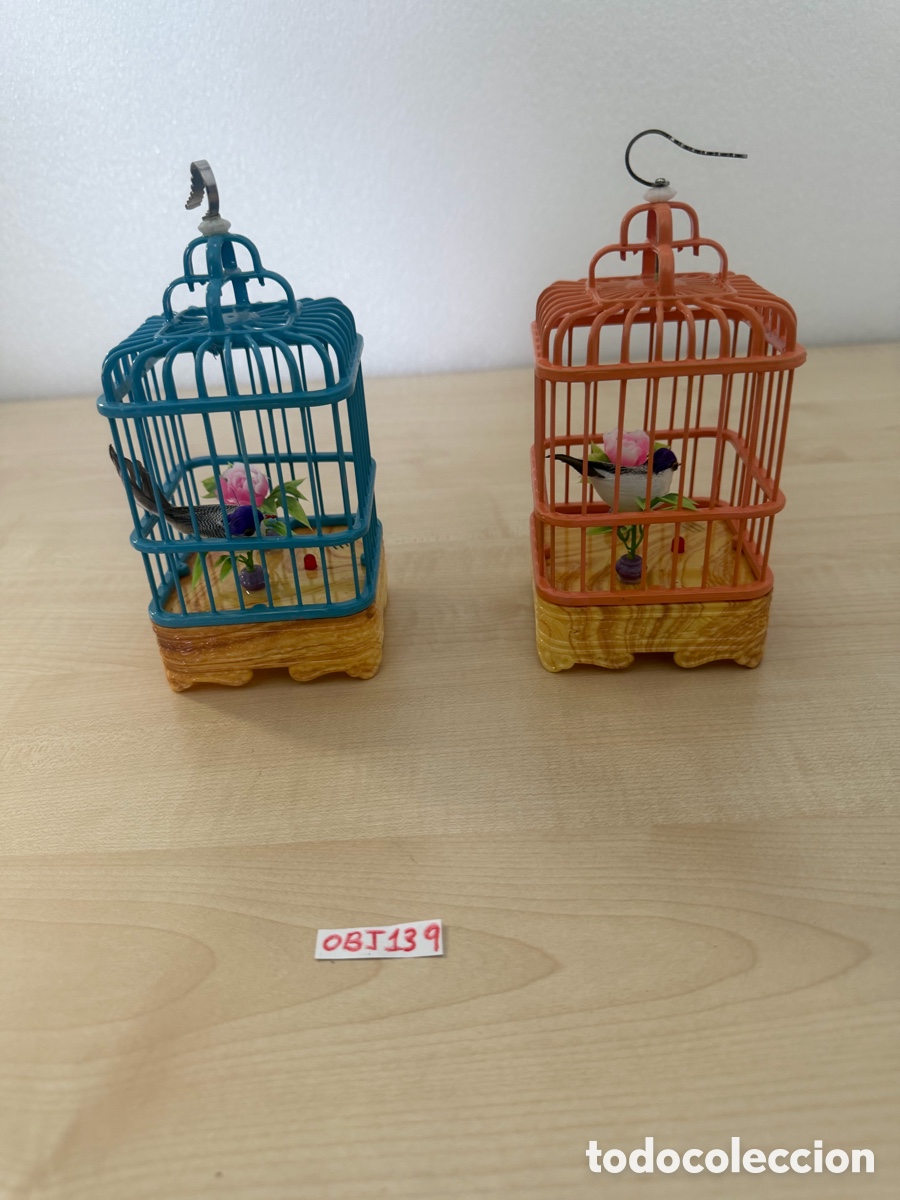 Collectionnisme: Vintage jaulas de p&aacute;jaro cantando