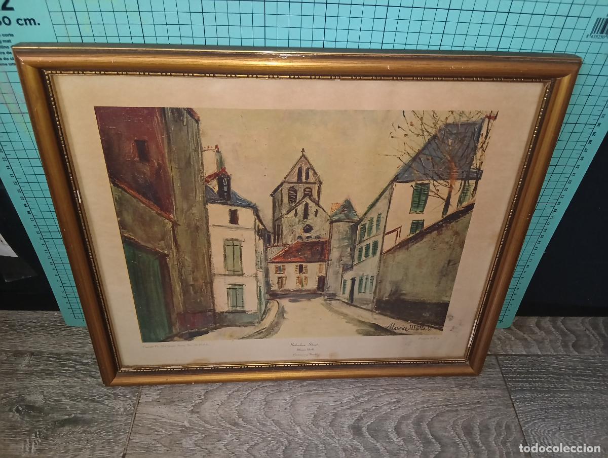 Coleccionismo: Ll&aacute;mina enmarcada &rdquo;Suburban Street&rdquo; Maurice Utrillo - New York Graphic Society ​