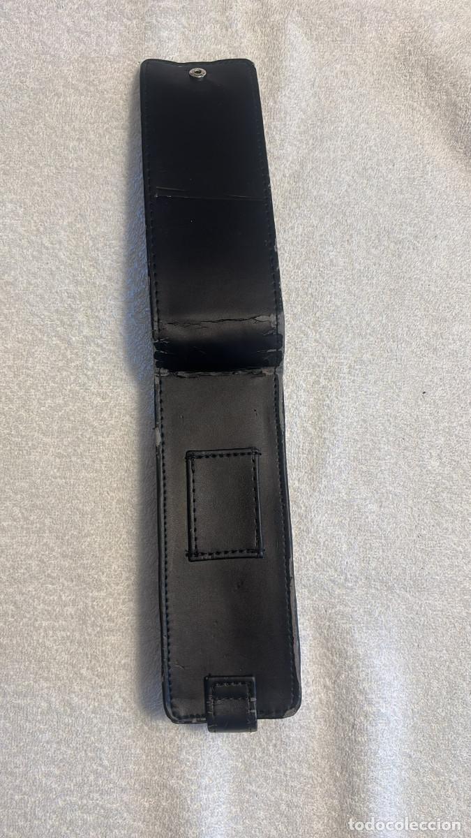 Coleccionismo: Estuche vintage portapuros y minipetaca met&aacute;lica para licor