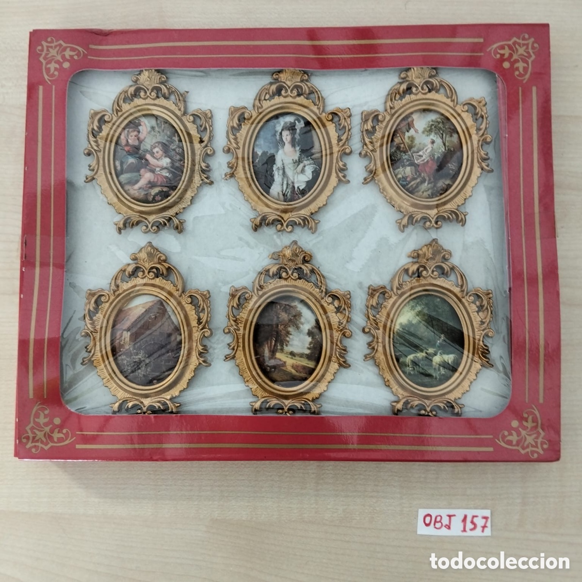 Colecionismo: juego de mini cuadros decorativos de estilo vintage