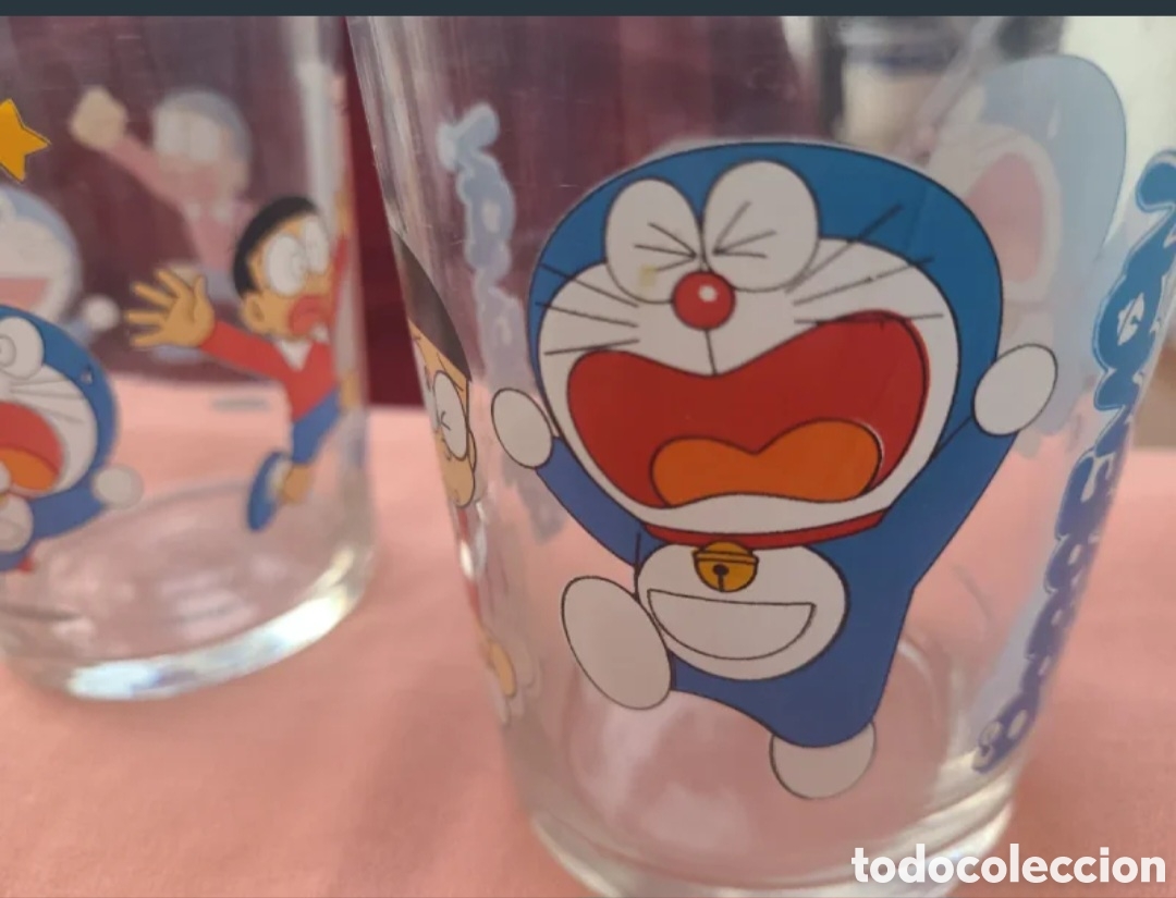 Coleccionismo: Dos vasos originales de Doraemon - Foto 3
