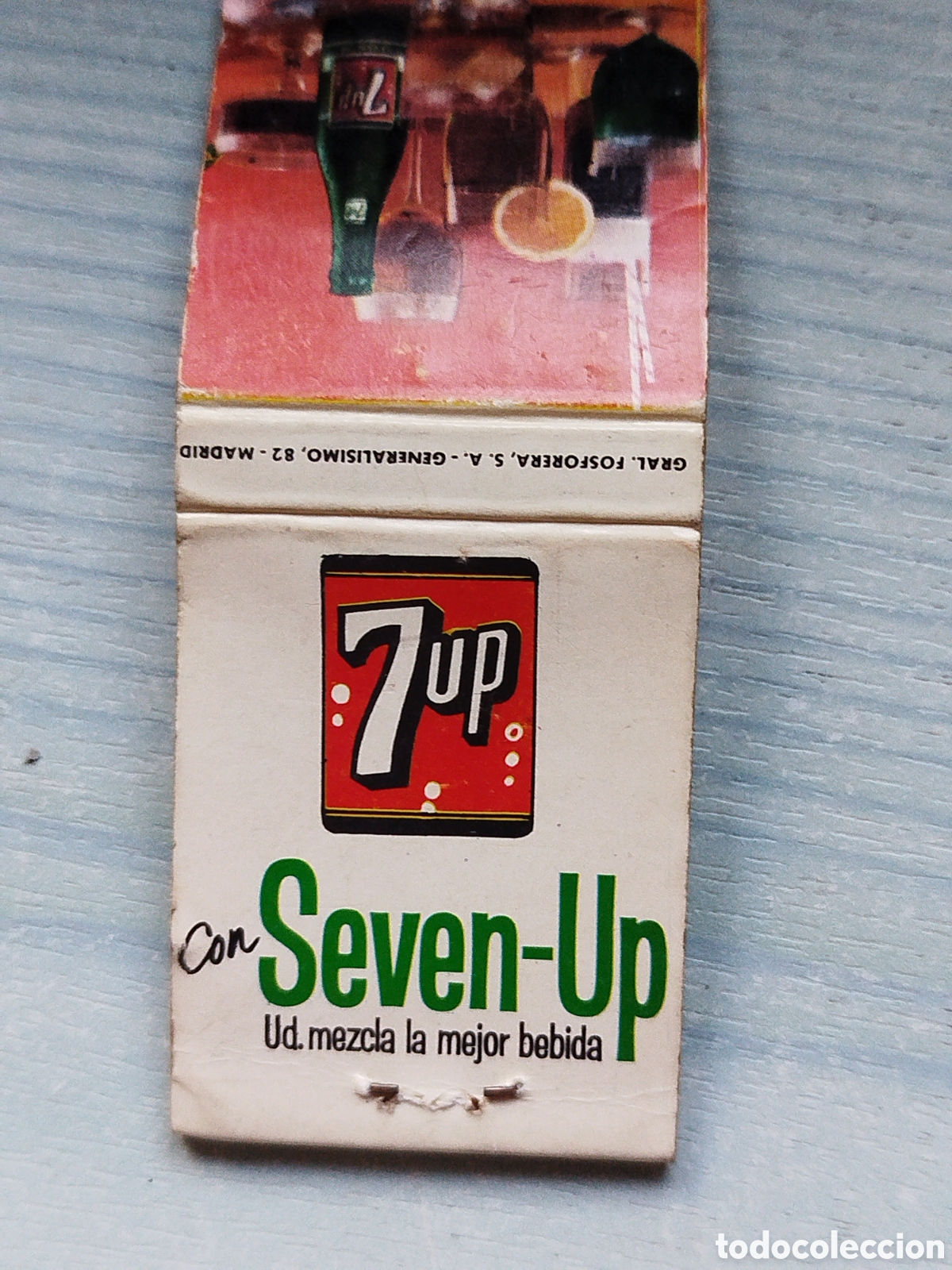 Coleccionismo: Cerillas bebidas seven-up