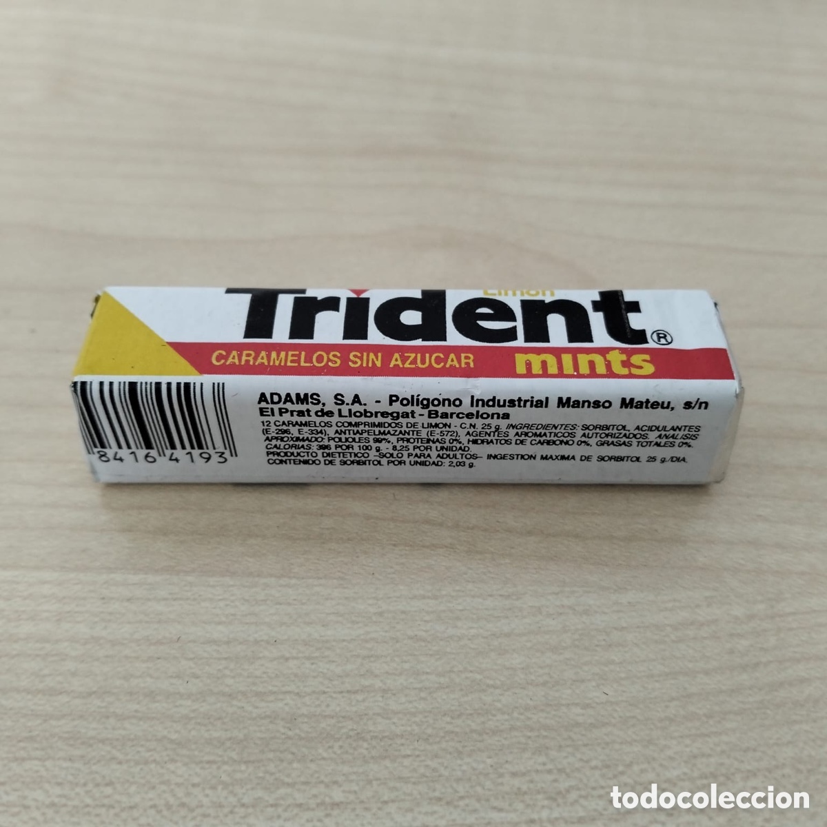 Collectionnisme: paquete vintage de caramelos Trident Mints