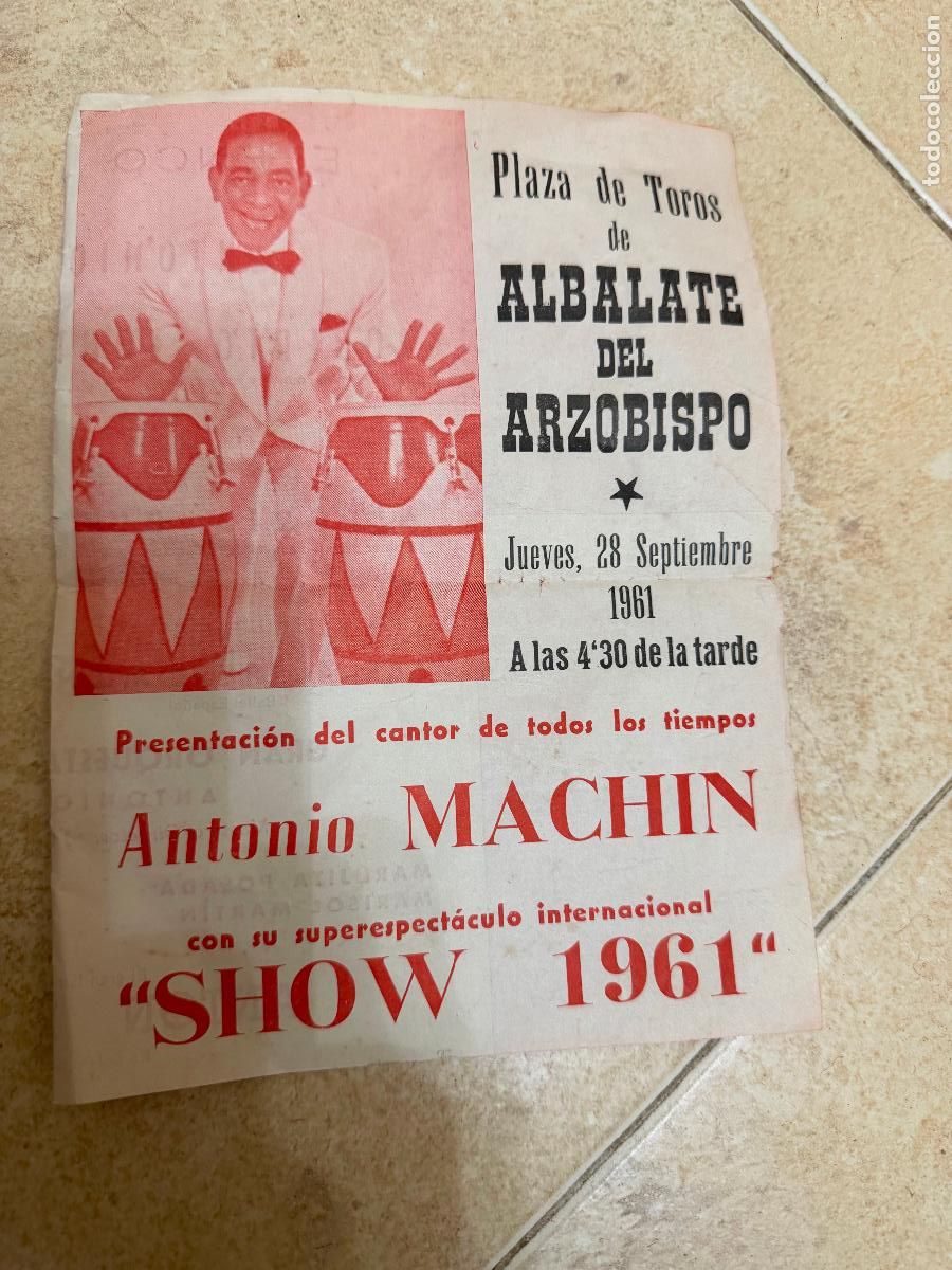 Coleccionismo: Programa Antonio machin s&uacute;per espect&aacute;culo 1961 - Foto 1
