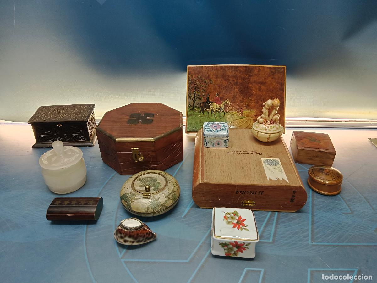 Collezionismo: Lote de 14 cajitas decorativas diferentes estilos