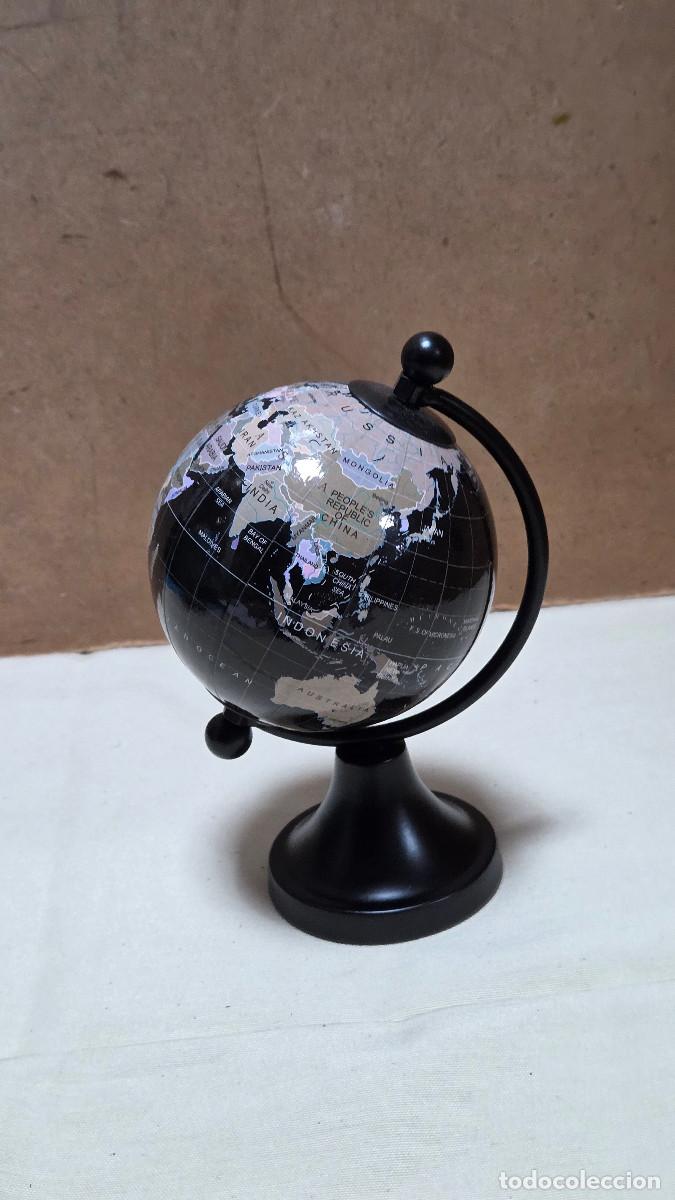 Coleccionismo: globo terraqueo negro - Foto 1