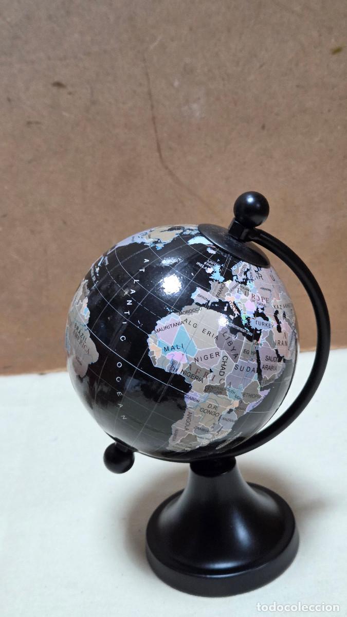 Coleccionismo: globo terraqueo negro - Foto 3