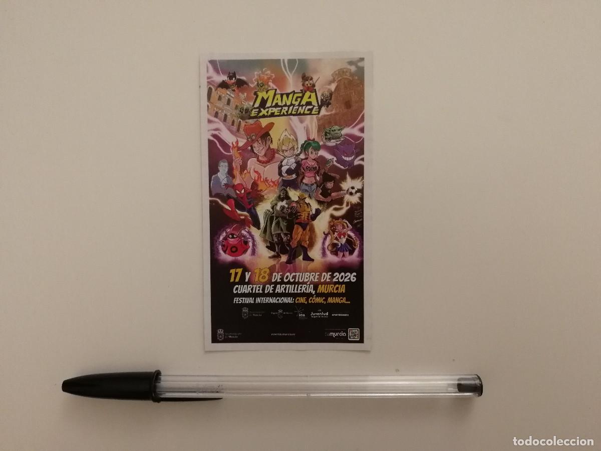 Coleccionismo: TARJETA ACARTONADA - MANGA EXPERIENCE - FESTIVAL MURCIA COMIC