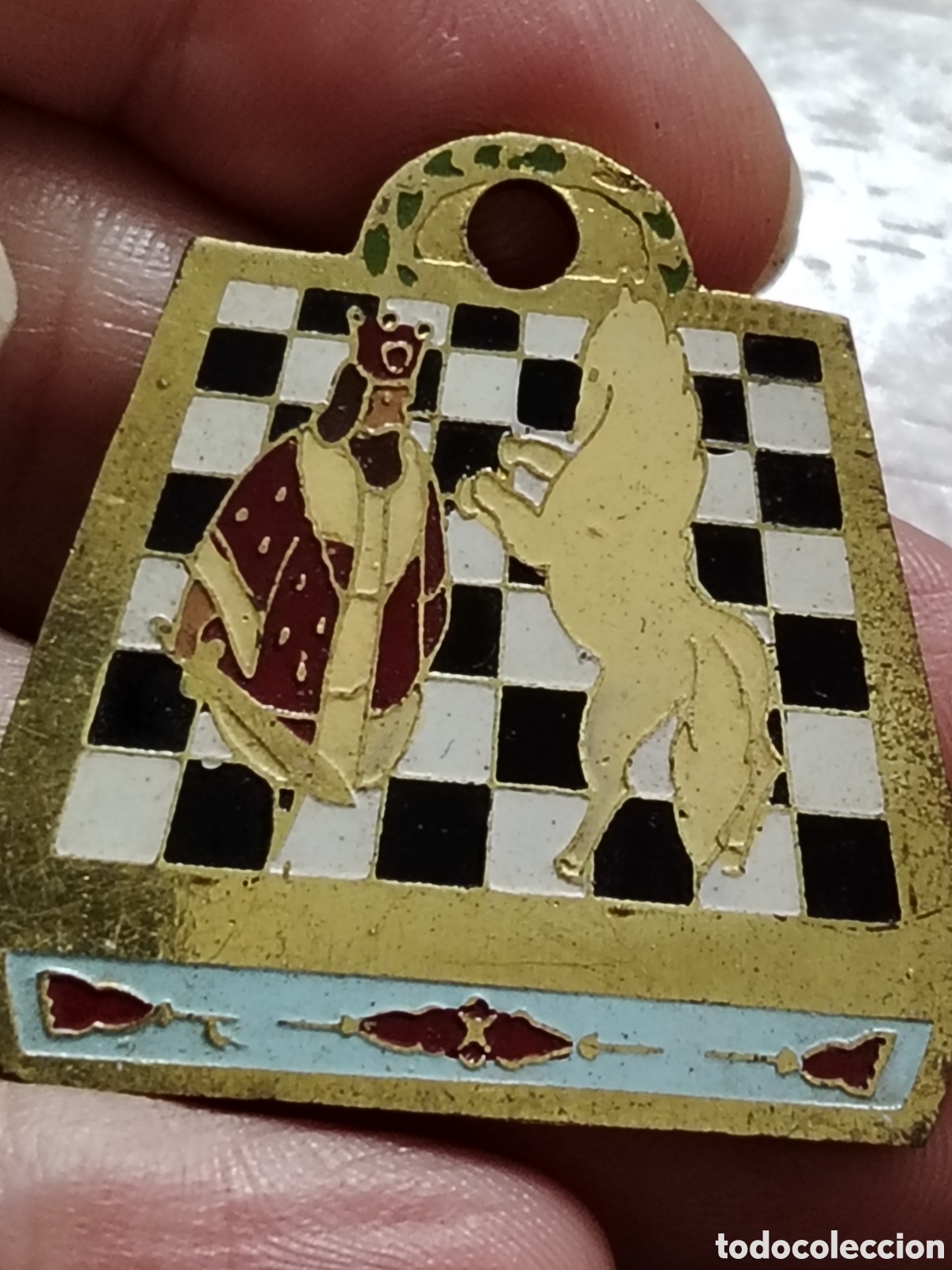 Coleccionismo: Medalla antigua de ajedrez