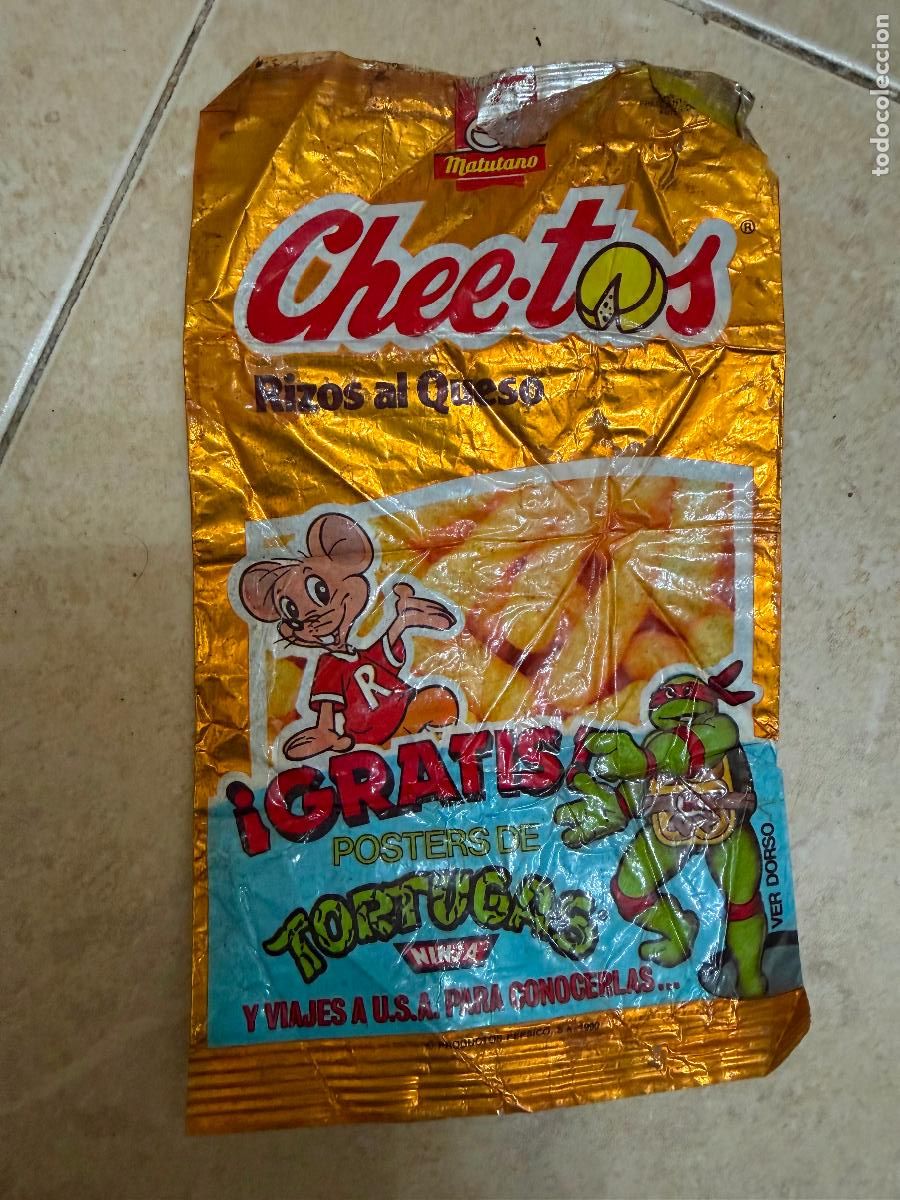 Collezionismo: Envoltorio cheetos rizos tortugas ninja