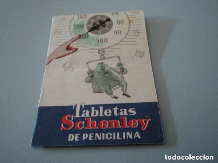 Coleccionismo: PUBLICIDAD TABLETAS SCHENLEY, MEDICAMENTO FARMACIA, BUEN ESTADO a&ntilde;os 50