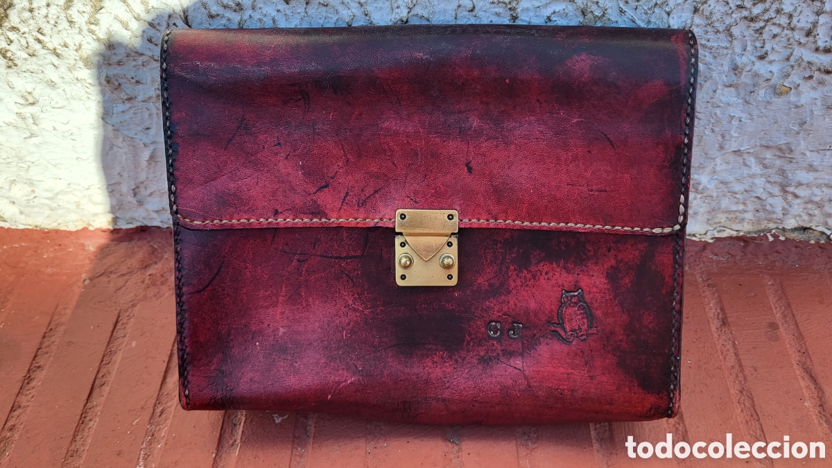 Collezionismo: Antiguo bolso de cuero