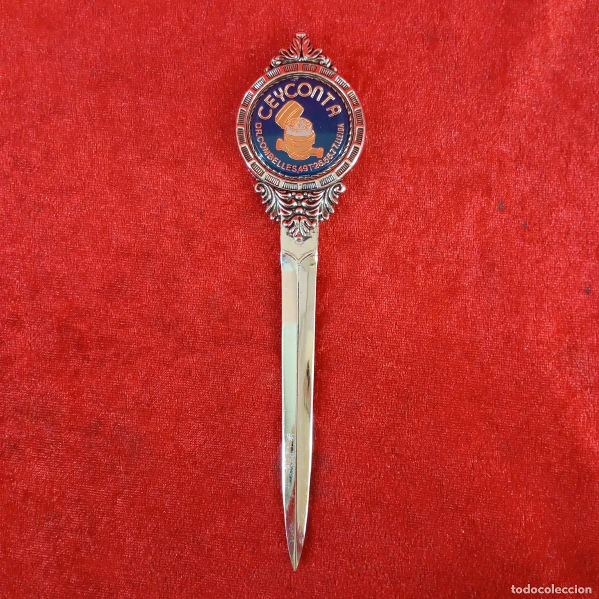 Coleccionismo: ABRECARTAS VINTAGE - ESTILO CL&Aacute;SICO - CEYCONTA - DR. COMBELLES - LLEIDA - 18,5 CM DE LARGO