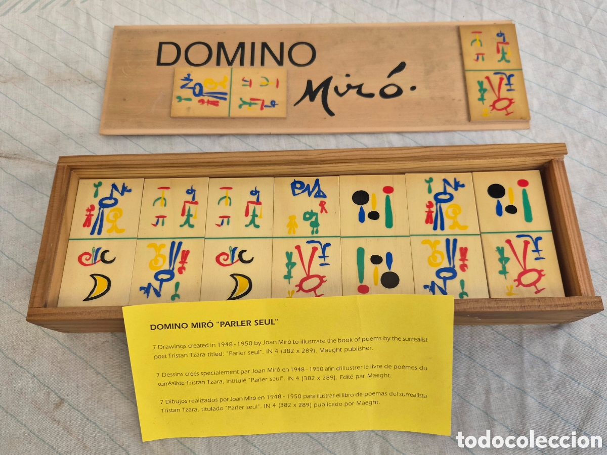 Coleccionismo: ANTIGUO DOMIN&Oacute; MIR&Oacute; PARLER SEUL ORIGINAL EN CAJA Y DOCUMENTACI&Oacute;N