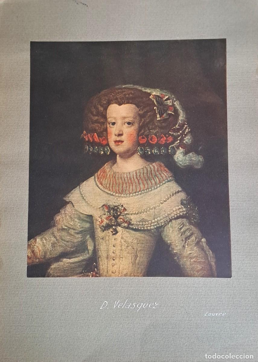 Coleccionismo: REPRODUCCION DE LAMINA ARTISTICA SOBRE CARTULINA GRIS D. VELASQUEZ LOUVRE. LAMINARTE-072