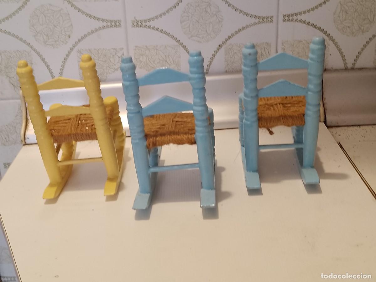 Coleccionismo: MINIATURAS MADERA MECEDORAS CASTELLANAS - Foto 3